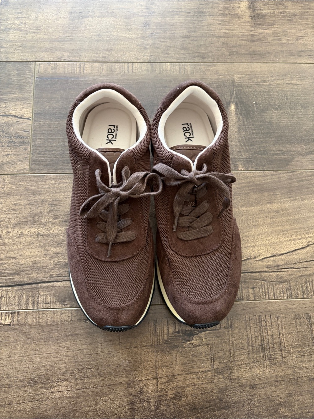 Nordstrom Rack Women’s Brown Mesh & Suede Sneakers